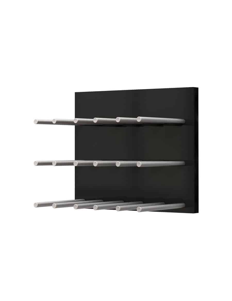 Ultra Wine Racks - Fusion Panels Straight Black Acrylic (9 Bottles)