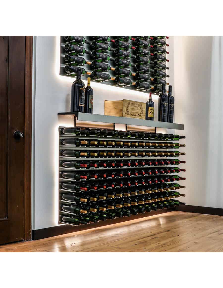 Ultra Wine Racks - Fusion Straight Wine Wall Alumasteel (3 Foot)