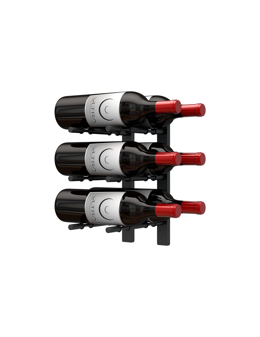 Ultra Wine Racks HZ Wall Rails 1FT Metal Wine Rack (3 to 9 Bottles)