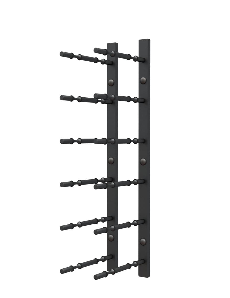 Ultra Wine Racks HZ Wall Rails - 2FT Metal Wine Racks (6 to 18 Bottles)