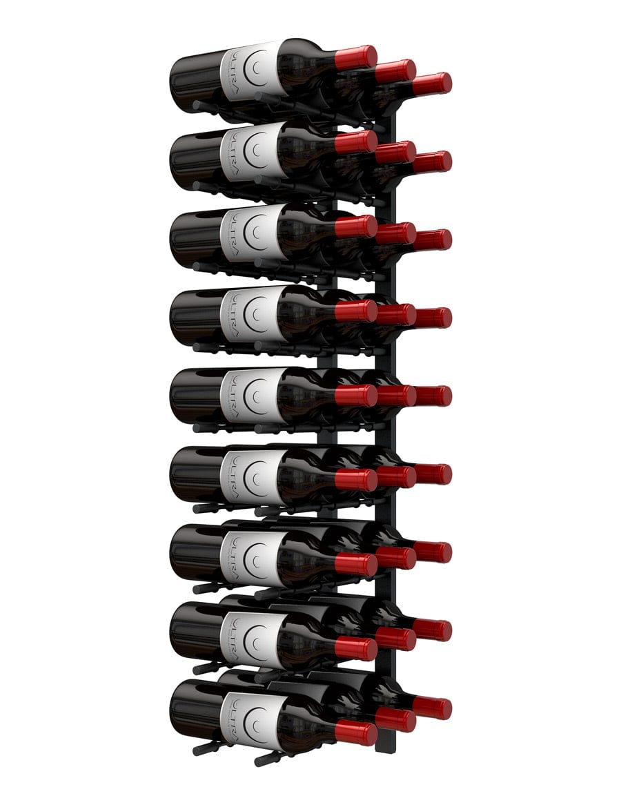 Ultra Wine Racks HZ Wall Rails - 3FT Metal Wine Racks (9 to 27 Bottles)