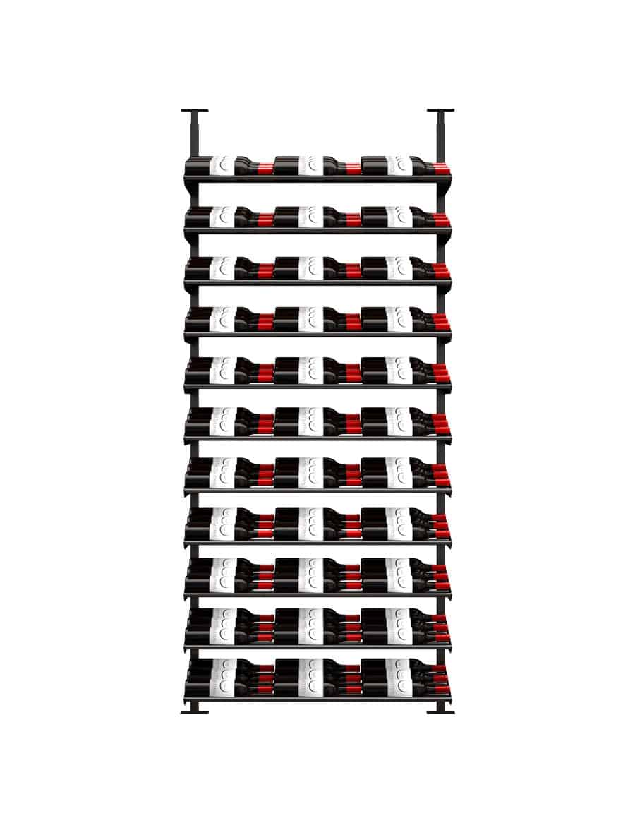 Ultra Wine Racks Showcase Standard Cascade Kits 66-99 Bottles