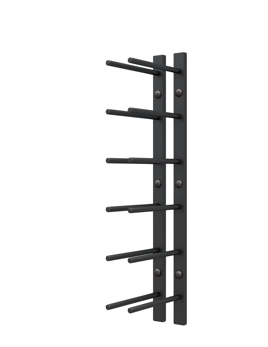 Ultra Wine Racks Straight Wall Rails - 2FT Metal Wine Racks (6 Bottles)