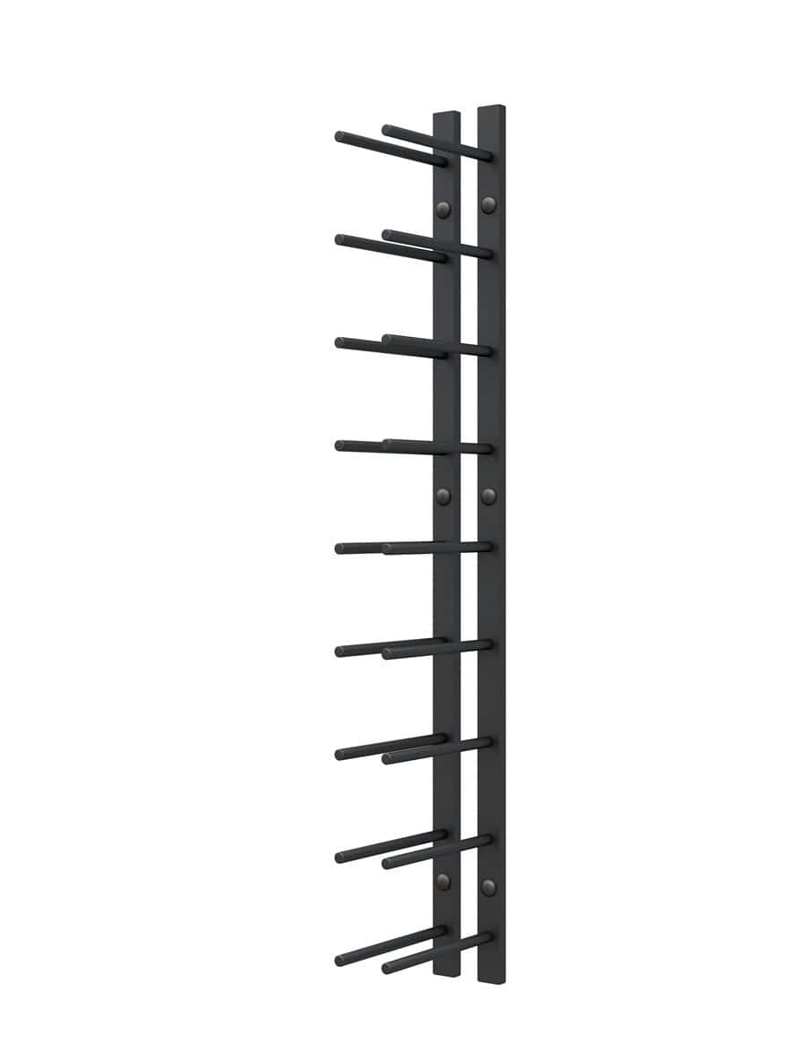 Ultra Wine Racks Straight Wall Rails - 3FT Metal Wine Racks (9 Bottles)