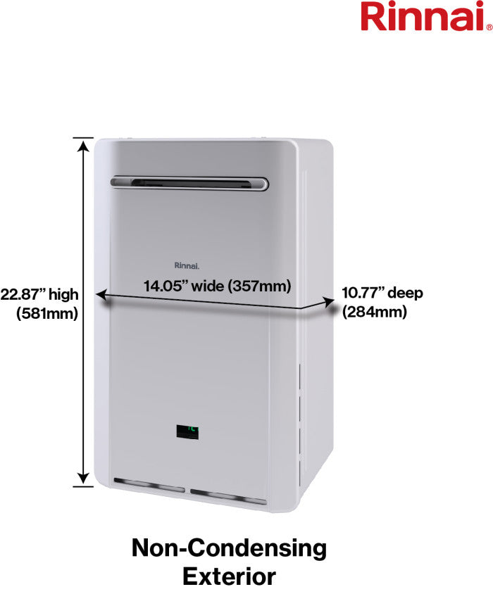 Rinnai RE Series with Smart-Circ™ 7.9 GPM Outdoor NCTWH with Recirculation and Pump (REP199E)