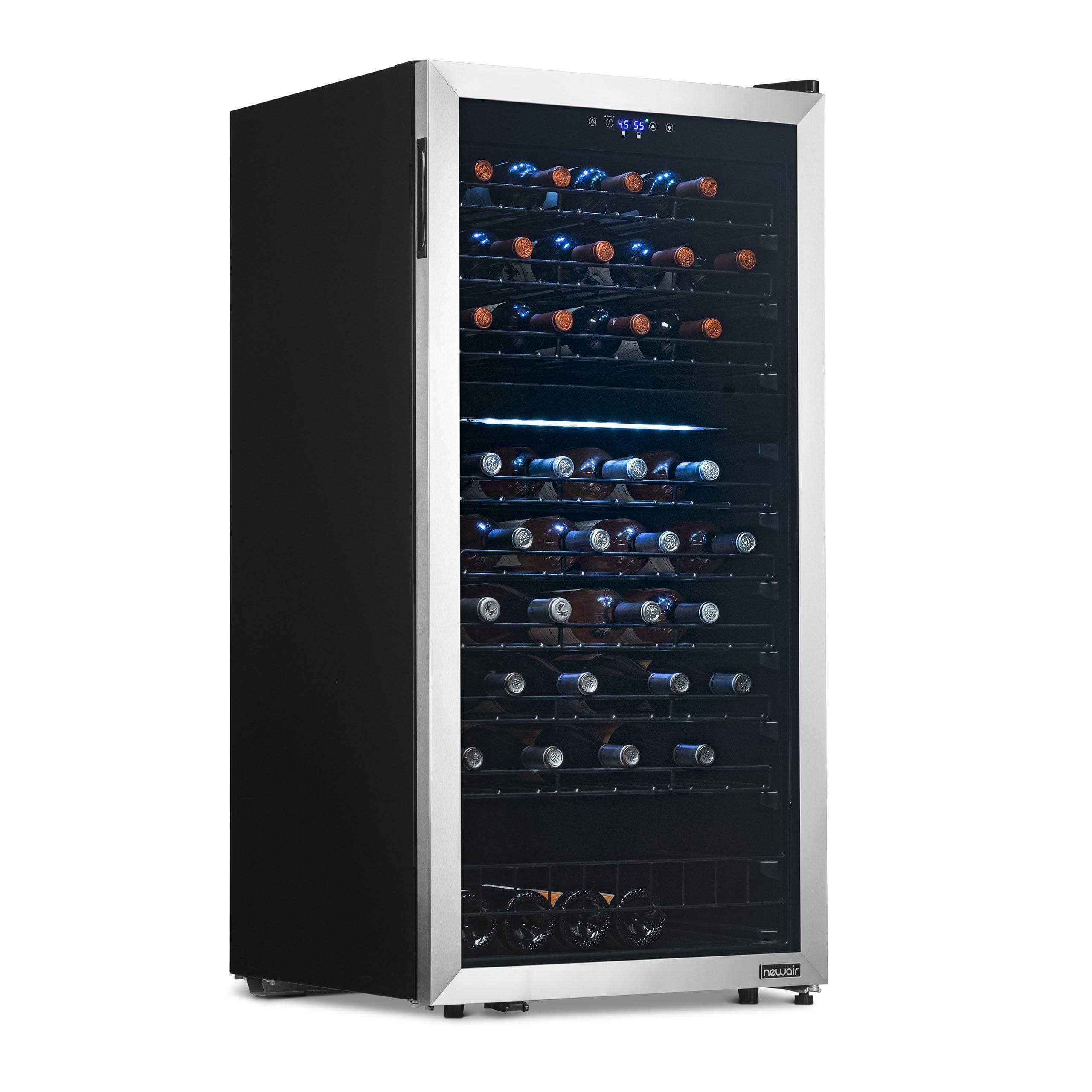 NewAir NewAir 76 Bottle Dual Zone Freestanding Wine Refrigerator - NWC076SS00