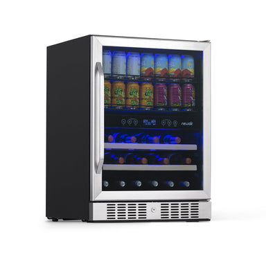 NewAir NewAir 24”  Dual Zone 20 Bottle and 70 Can Wine and Beverage Refrigerator - AWB-400DB