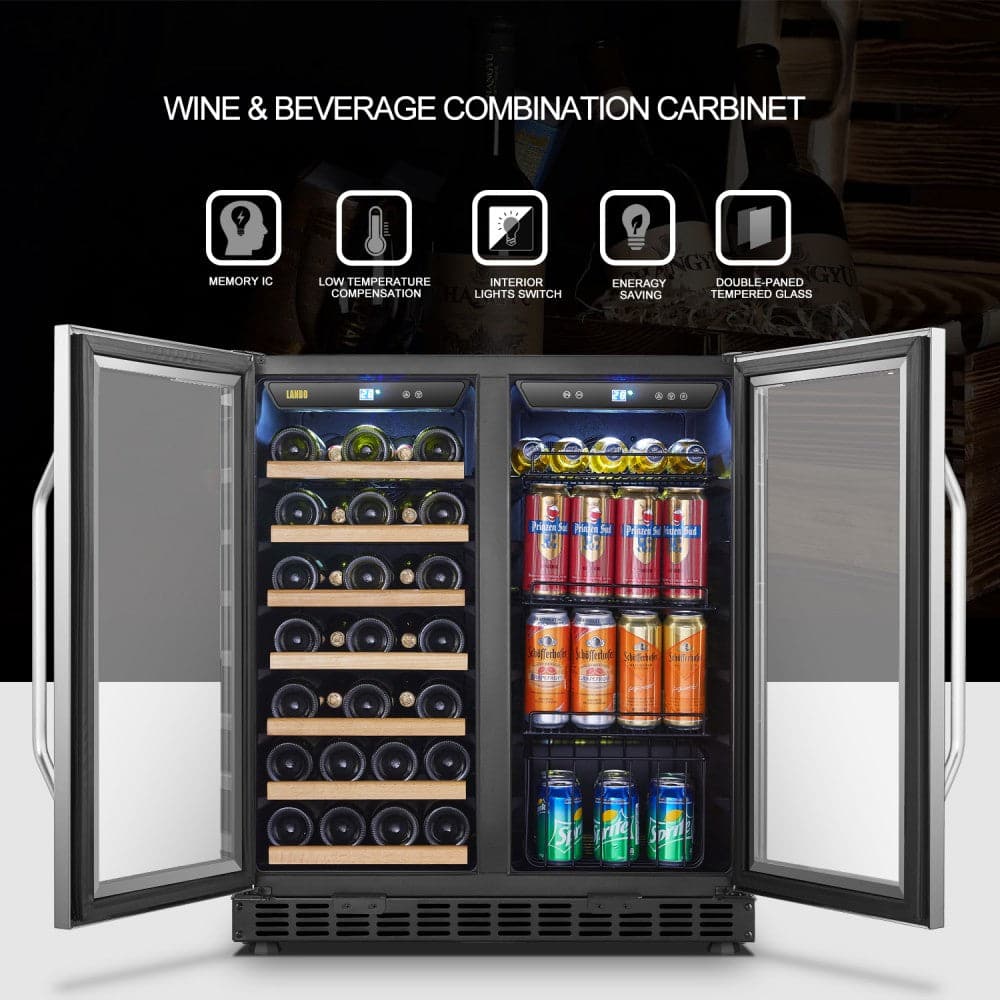 Lanbo LW3370B 30 Inch Wine And Beverage Cooler-5