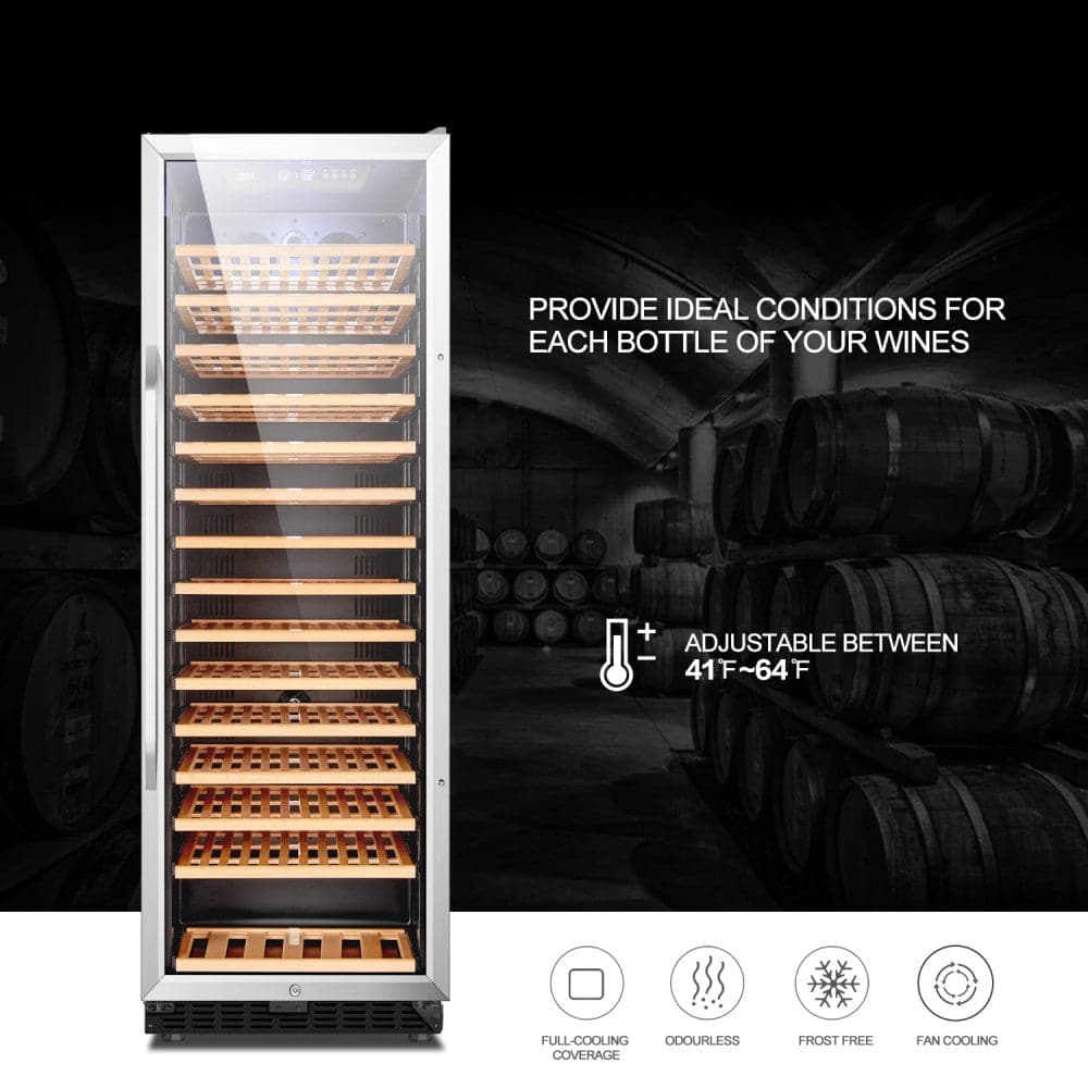 Lanbo LW177S 171 Bottle Single Zone Wine Cooler-9