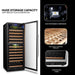 Lanbo LW142D 138 Bottle Dual Zone Wine Cooler-3