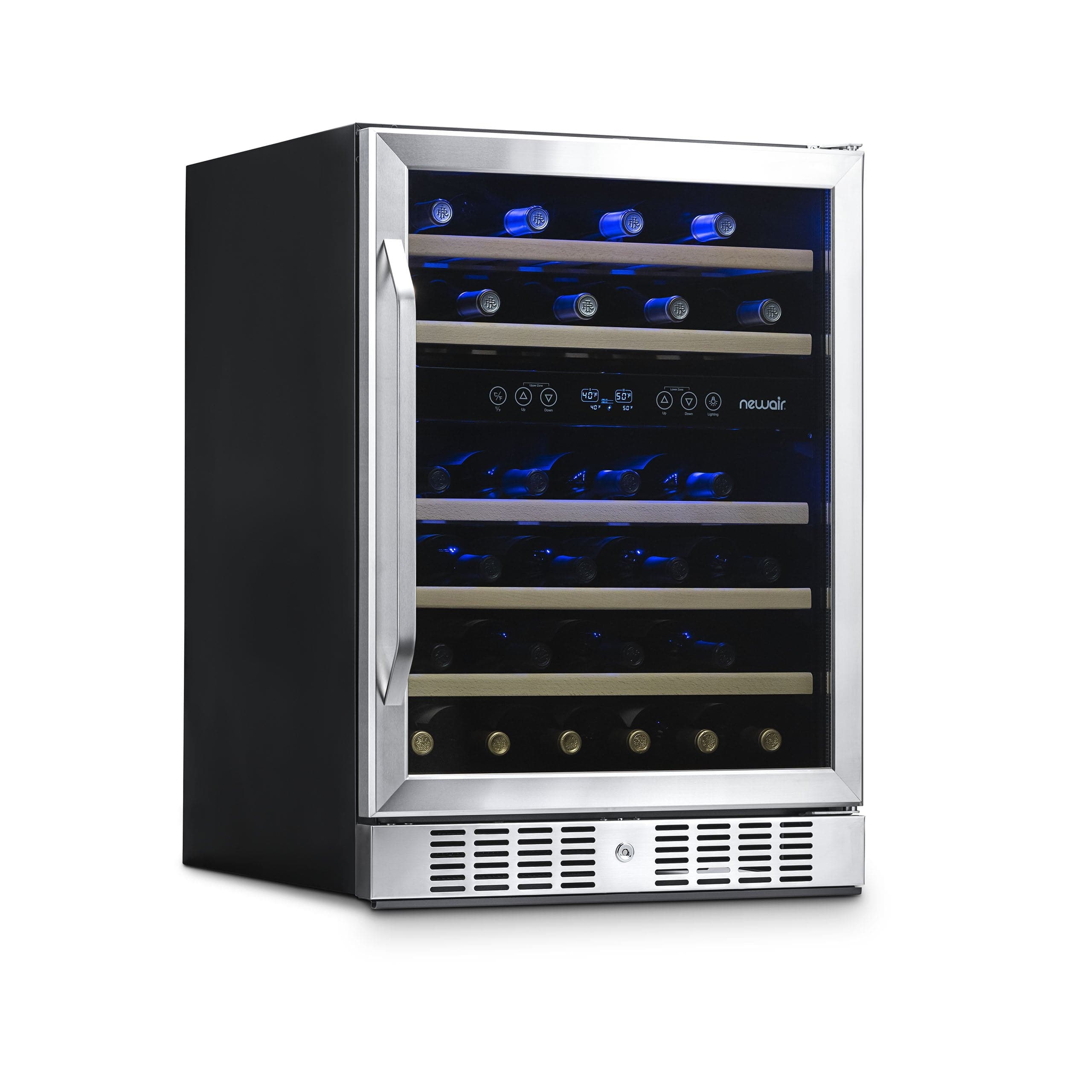 NewAir NewAir 24” Built-in 46 Bottle Dual Zone Wine Refrigerator- AWR-460DB