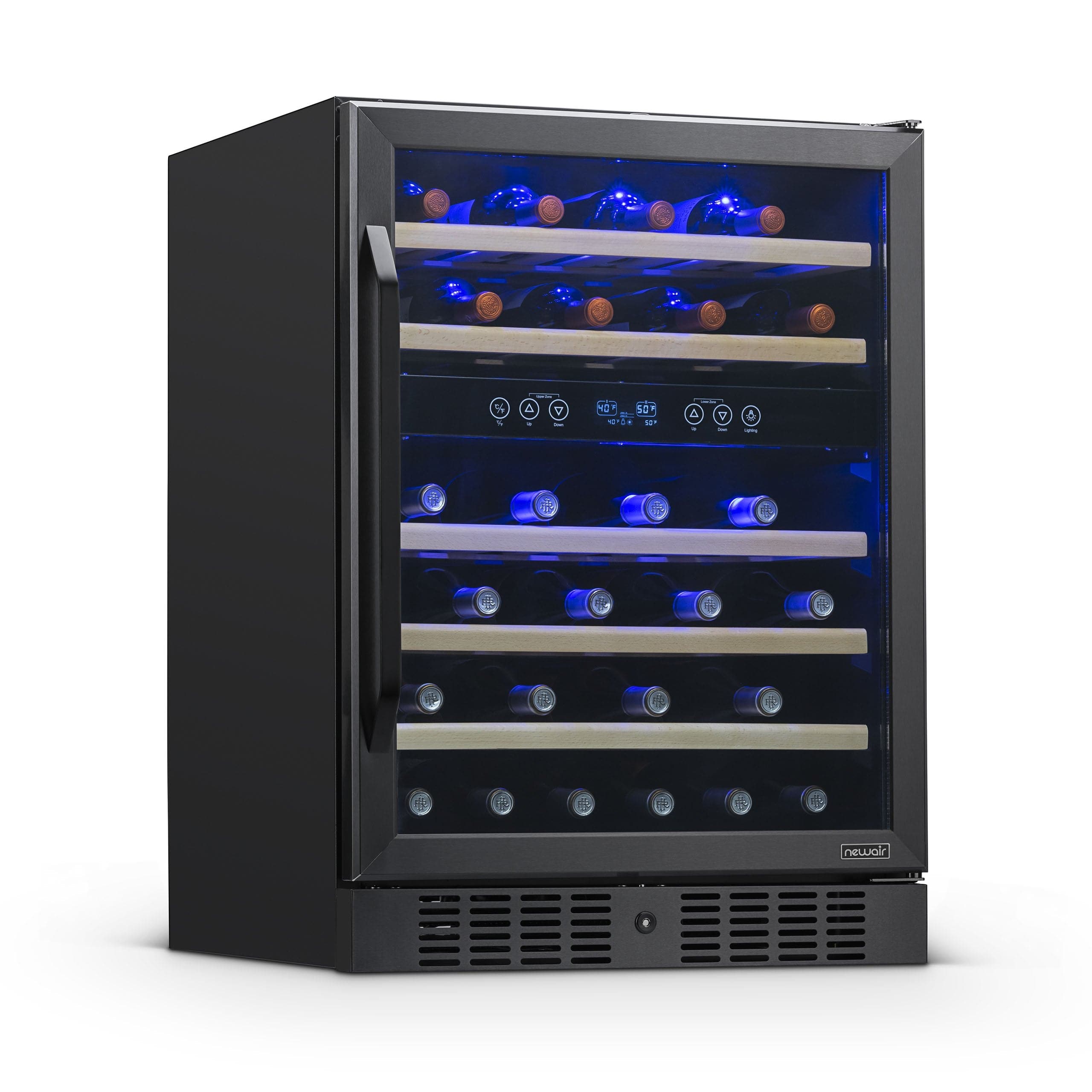 NewAir NewAir 24” Built-in 46 Bottle Dual Zone Wine Refrigerator - NWC046BS00