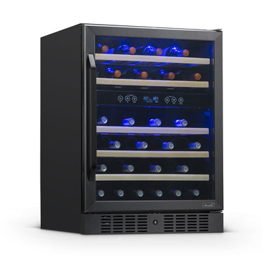 NewAir NewAir 24” Built-in 46 Bottle Dual Zone Wine Refrigerator - NWC046BS00