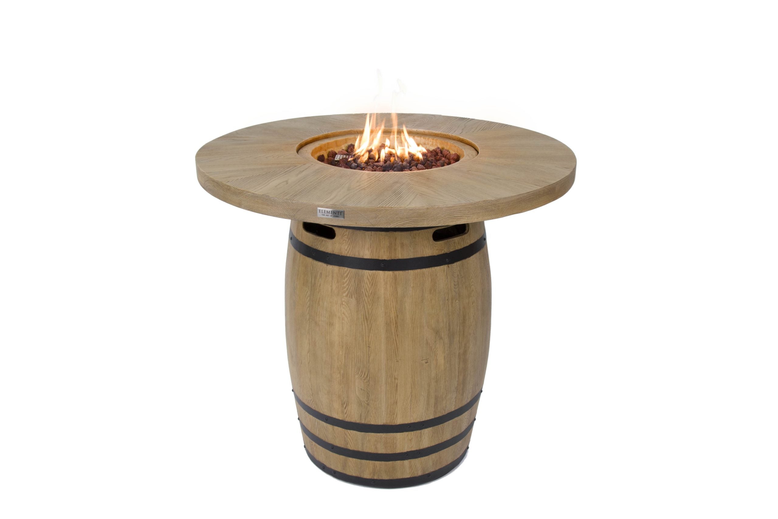 Elementi Lafite Barrel Fire Table - Redwood