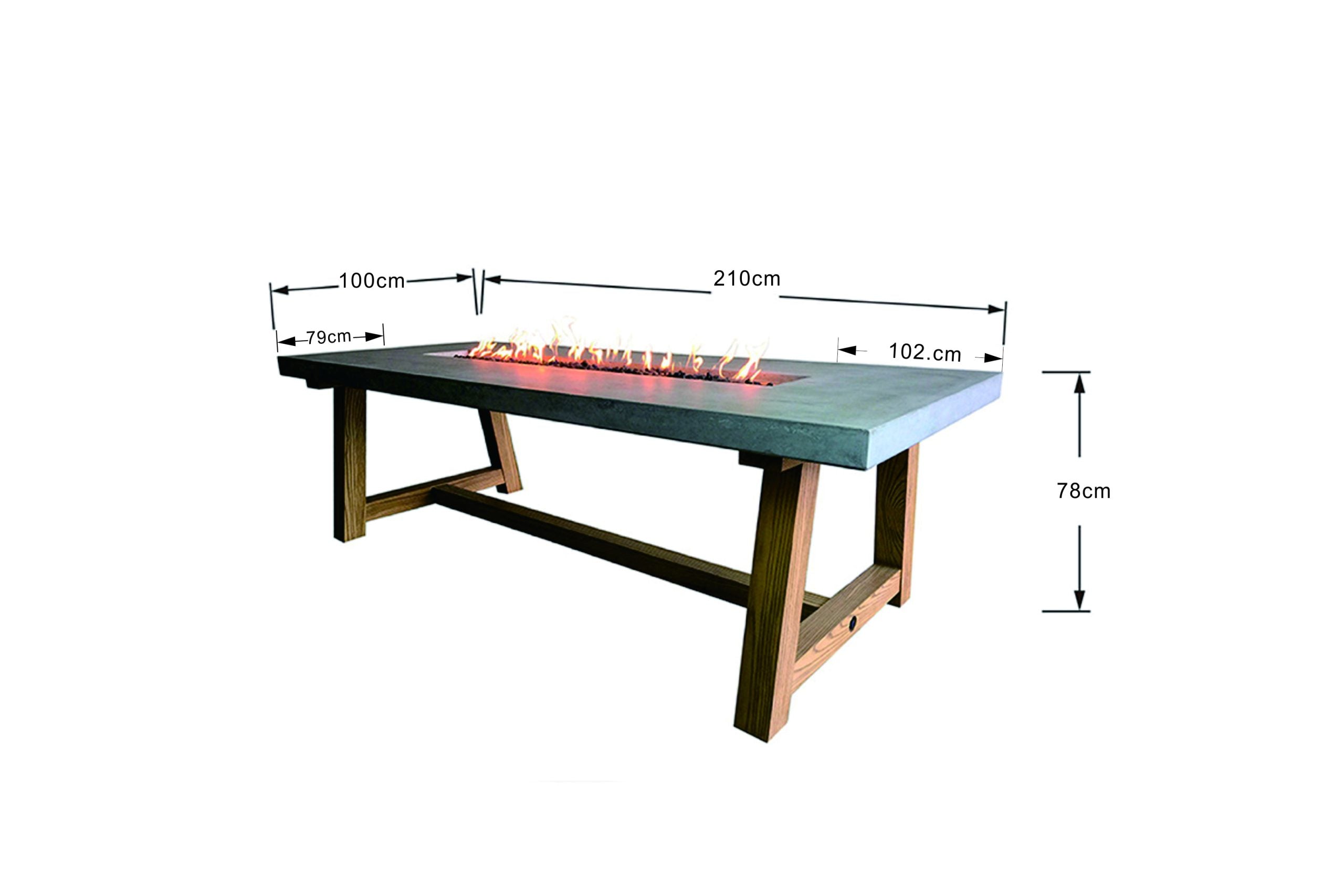 Elementi Sonoma Dining Fire Table