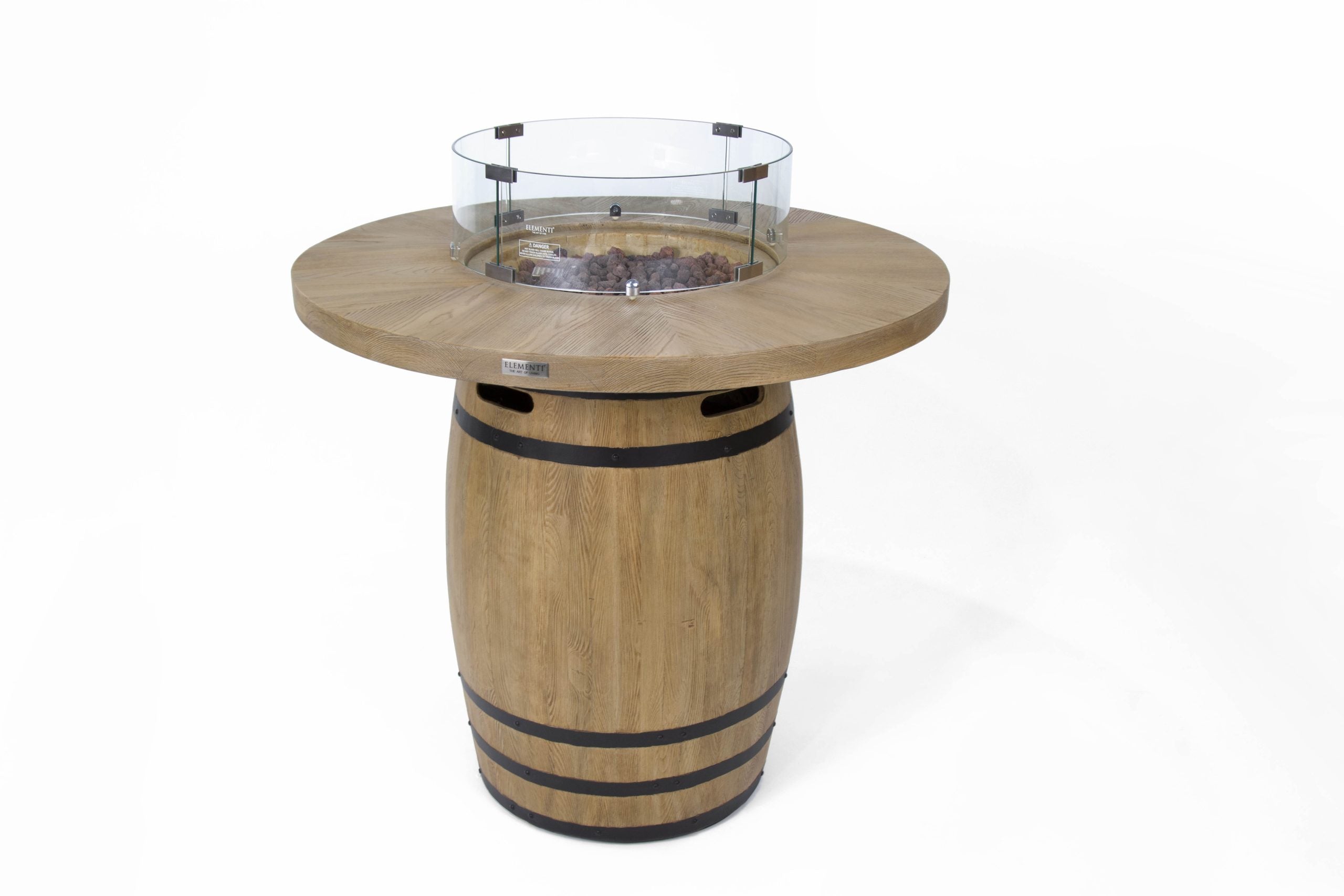 Elementi Lafite Barrel Fire Table - Redwood