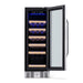 NewAir NewAir 12" Built-In 19 Bottle Dual Zone Compressor Wine Refrigerator - AWR-190