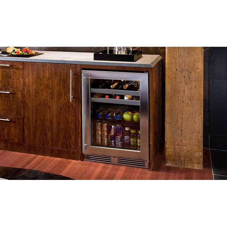 Perlick HA24BB42LL 24" ADA-Compliant Indoor Beverage Center with fully integrated panel-ready solid door, hinge left, with lock-3