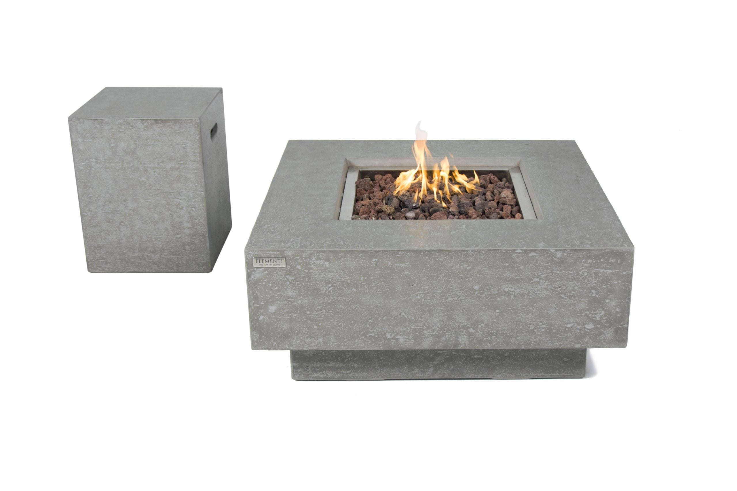 Elementi Manhattan Fire Table - Light Grey