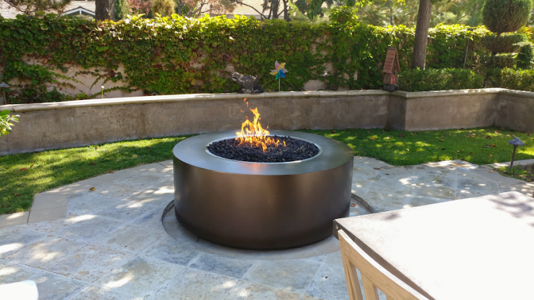 The Outdoor Plus Unity Fire Pit 18" Tall | Hammered Copper