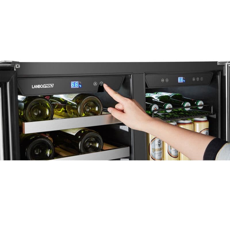 Lanbo LanboPro 164 Bottle Capacity Single Zone Wine Refrigerator -LP168S