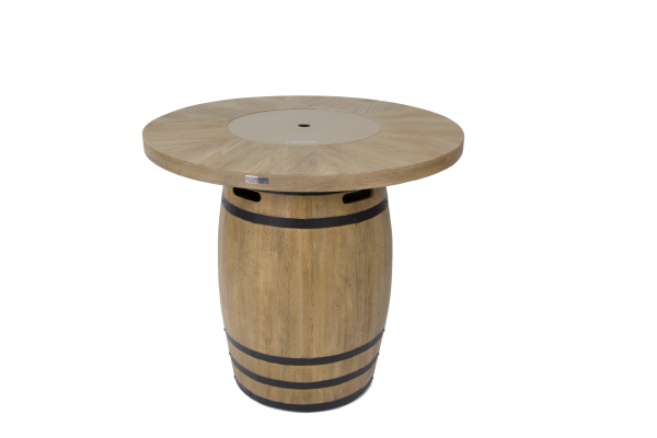 Elementi Lafite Barrel Fire Table - Redwood