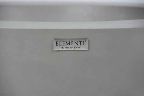 Elementi Lunar Bowl Fire Table - Light Grey