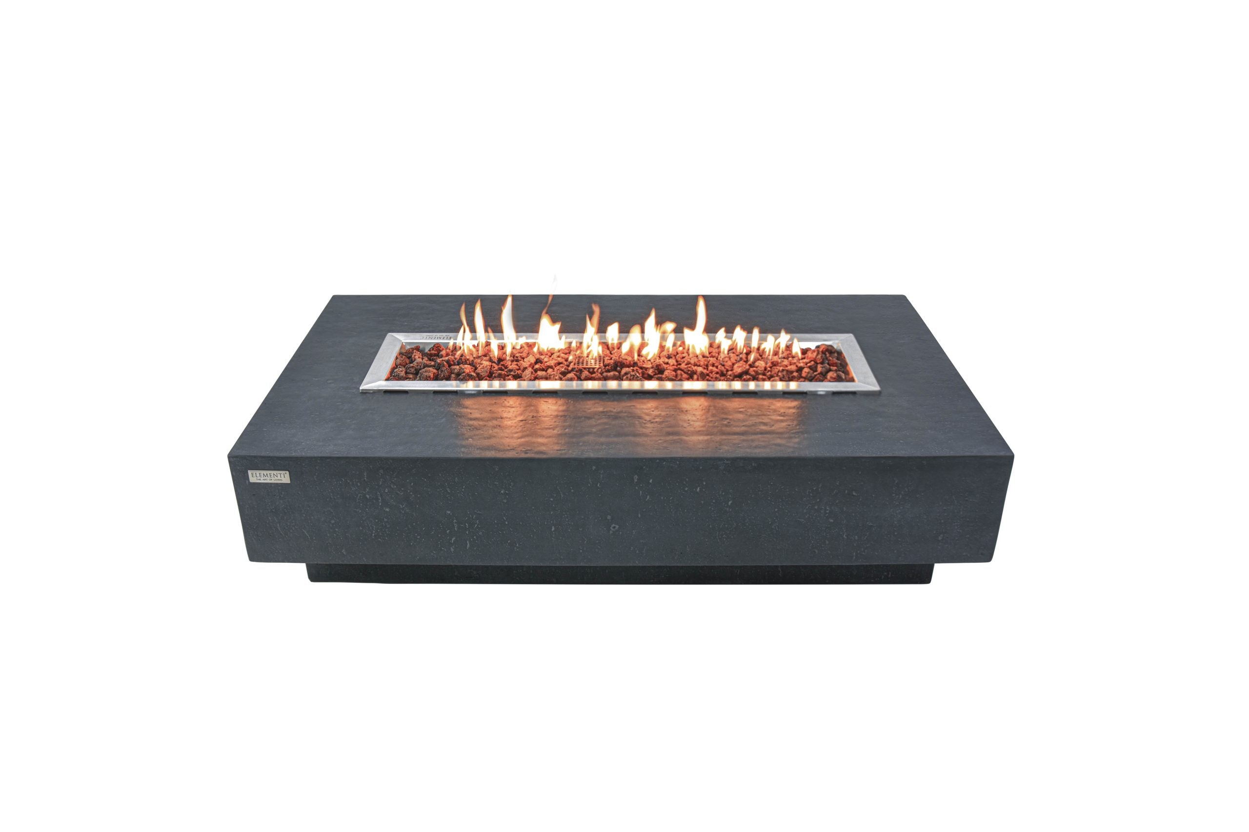 Elementi Hampton Boulder Fire Table - Dark Grey