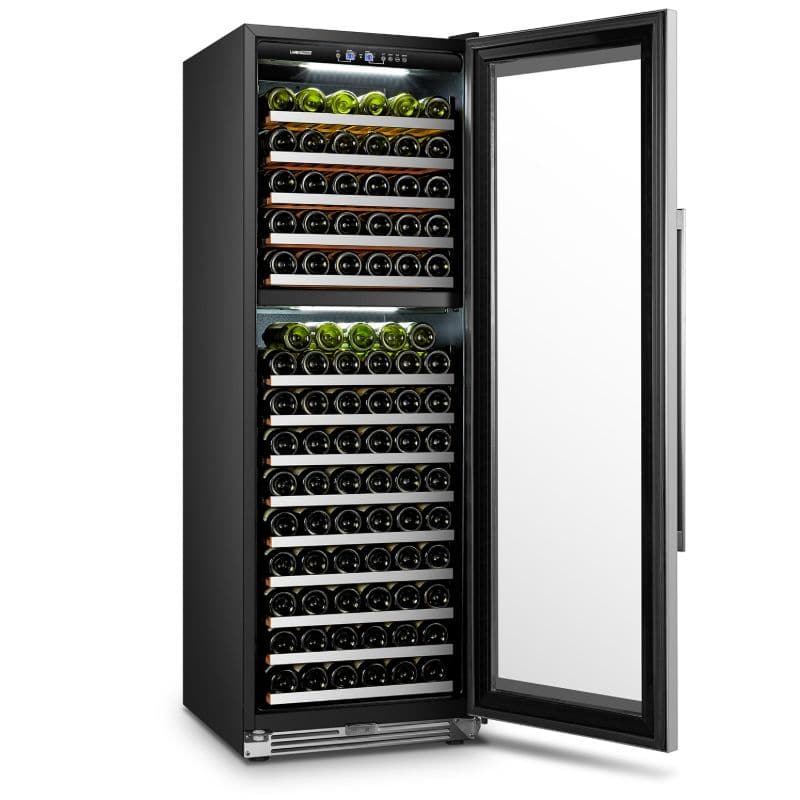 Lanbo LanboPro 153 Bottle Capacity Dual Zone Wine Refrigerator -LP168D