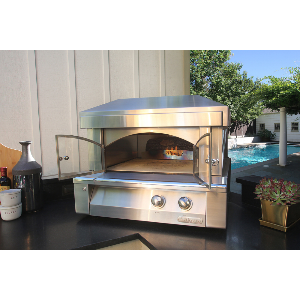 Alfresco 30-Inch Countertop Outdoor Pizza Oven Plus (AXE-PZA-LP/NG)