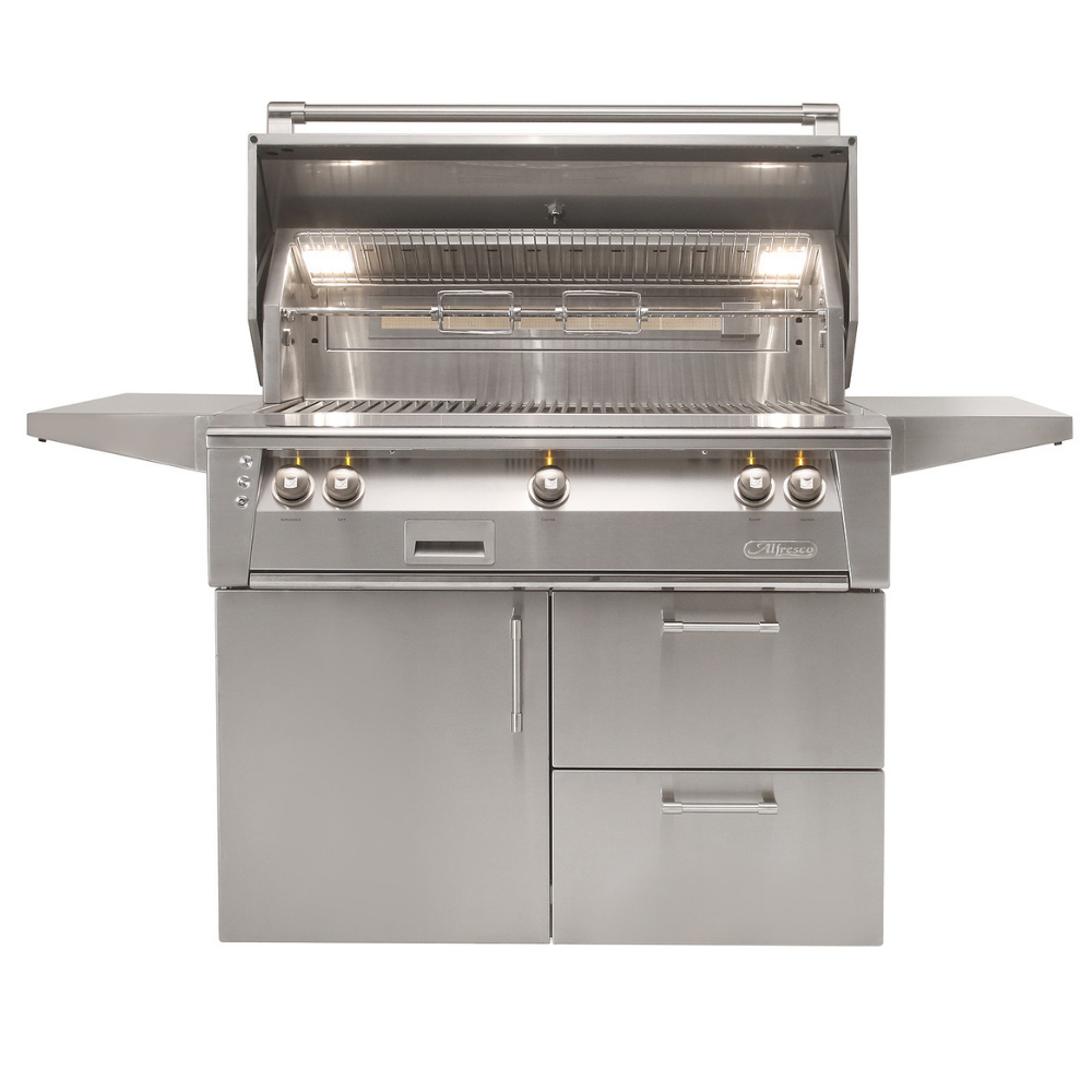 Alfresco ALXE 42-Inch Freestanding Gas Grill with Sear Zone Burner & Rotisserie (ALXE-42SZC-LP/NG)