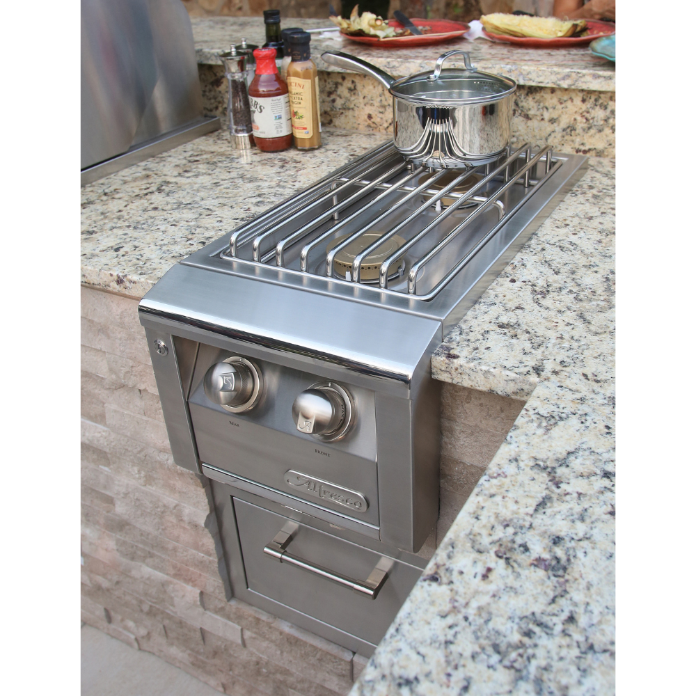 Alfresco Built-In Dual Side Burner (AXESB-2-NG/LP)