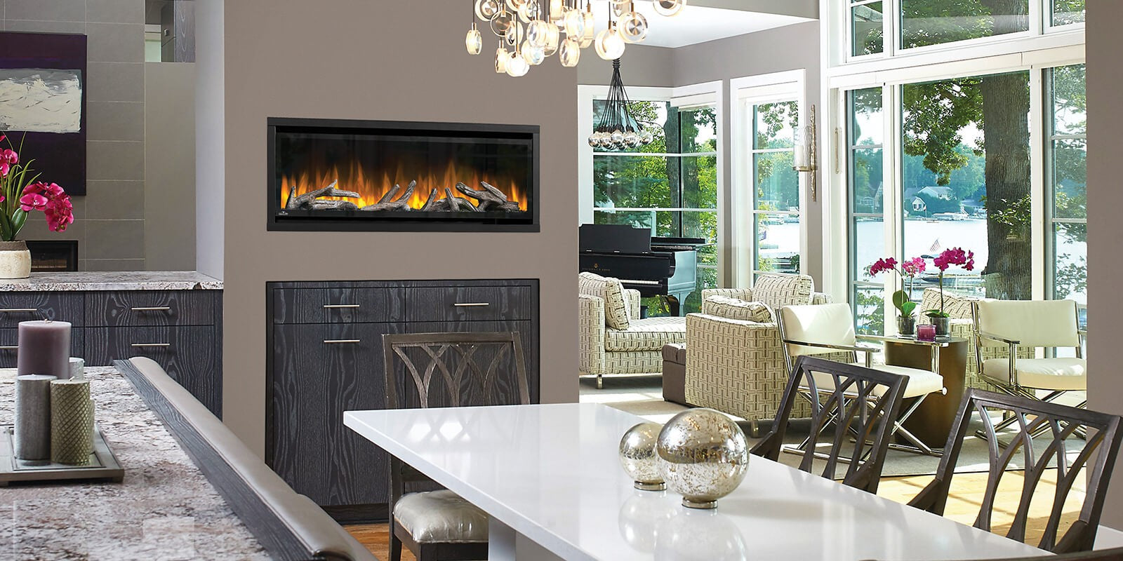 Napoleon Alluravision Deep Series Electric Fireplace