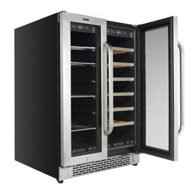 Whynter Whynter 24" Built-In Dual Zone 20 Bottle 60 Can Wine And Beverage Refrigerator - BWB-2060FDS