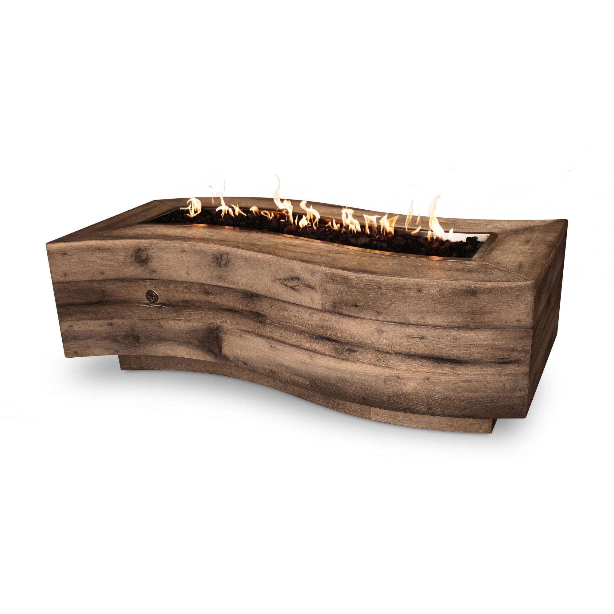 The Outdoor Plus Big Sur Fire Pit | Wood Grain Concrete