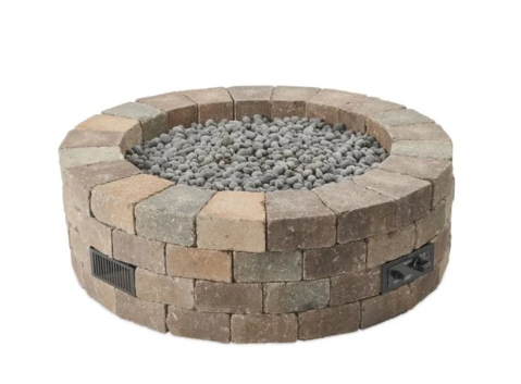 The Outdoor Greatroom | Bronson Block Gas Fire Pit Kit