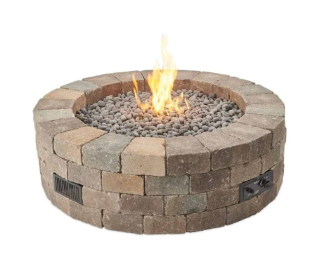 The Outdoor Greatroom | Bronson Block Gas Fire Pit Kit