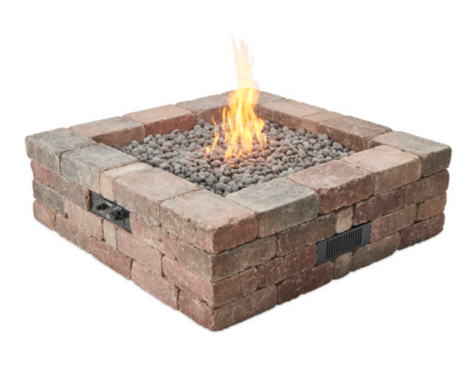 The Outdoor Greatroom | Bronson Block Gas Fire Pit Kit