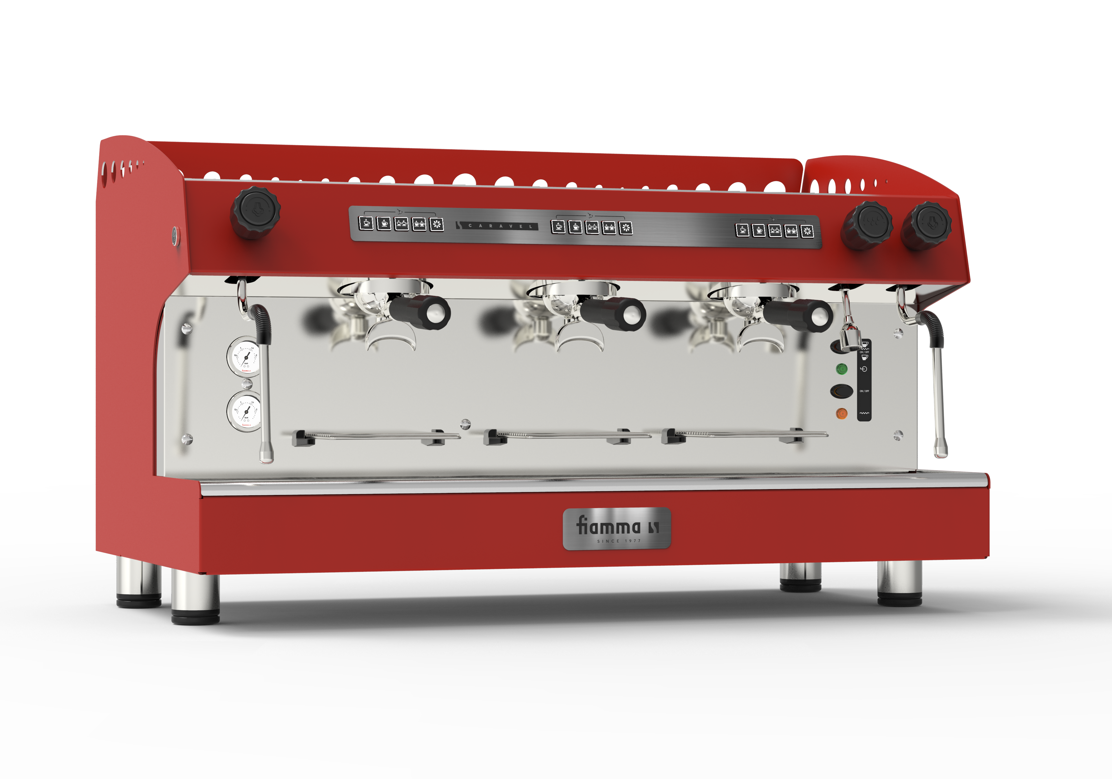 Fiamma Caravel - 2 Group, Full size, Volumetric, V230/3600 W Commercial Espresso Machine