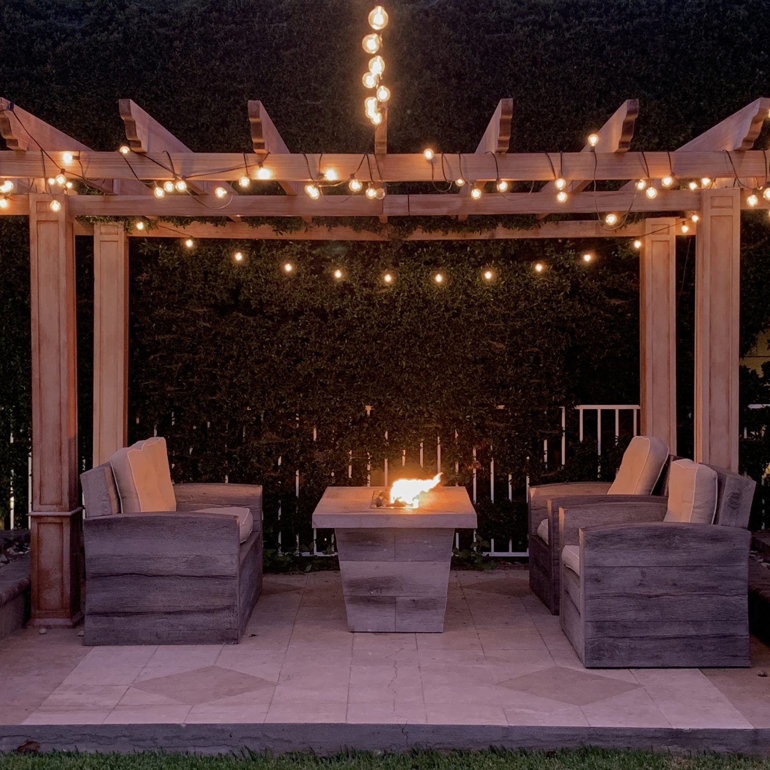 The Outdoor Plus Carson Fire Pit | Wood Grain