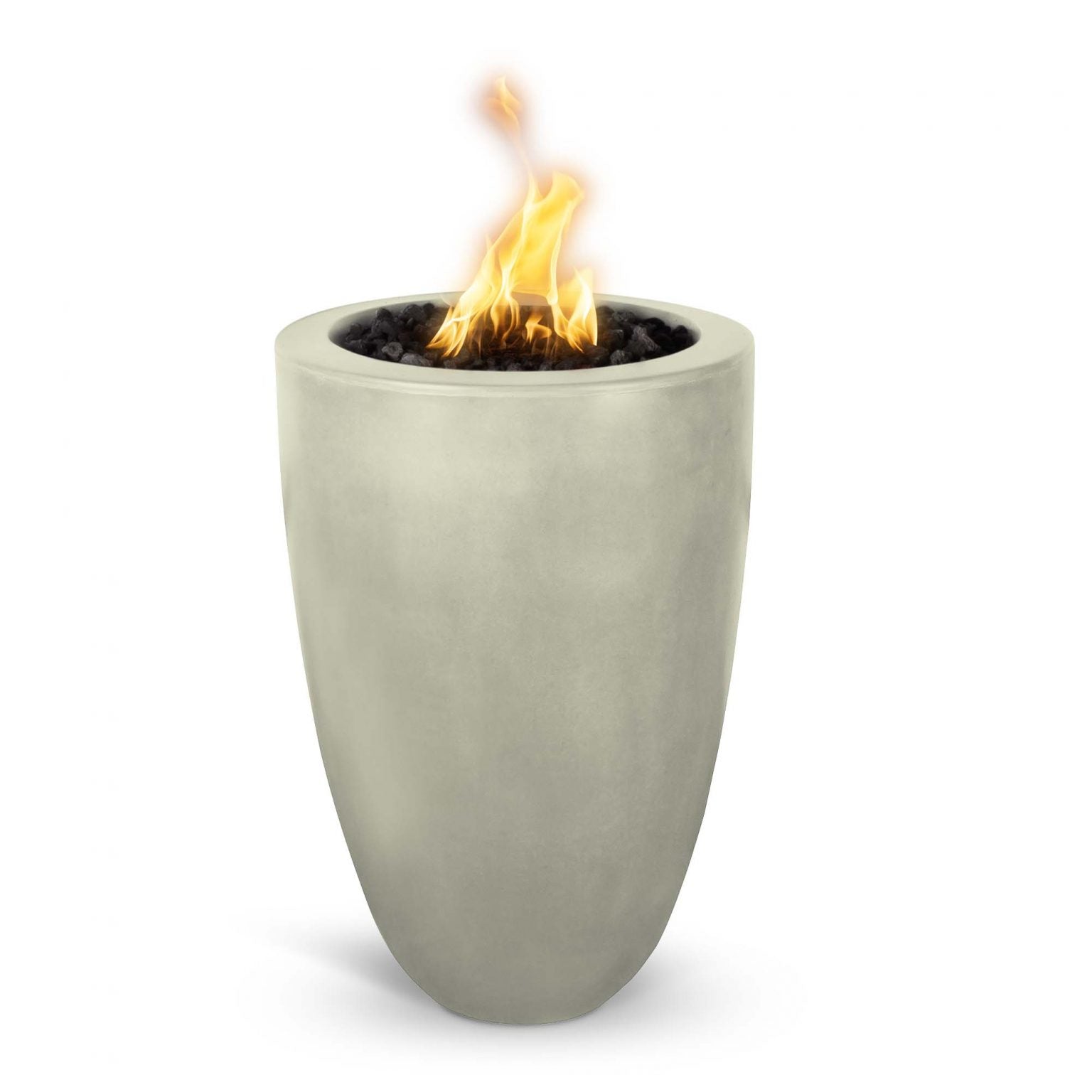 The Outdoor Plus Castillo Fire Pillar | Concrete