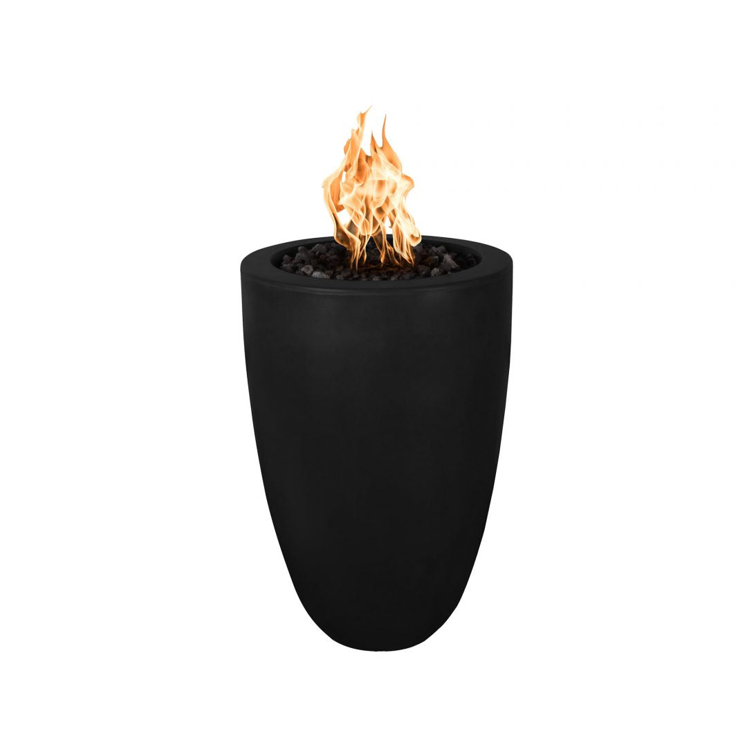 The Outdoor Plus Castillo Fire Pillar | Concrete