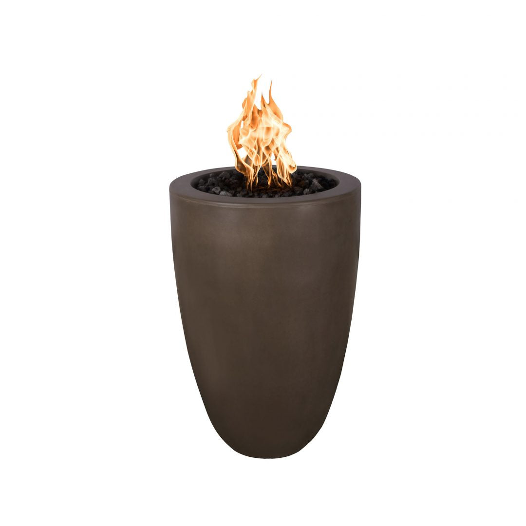 The Outdoor Plus Castillo Fire Pillar | Concrete