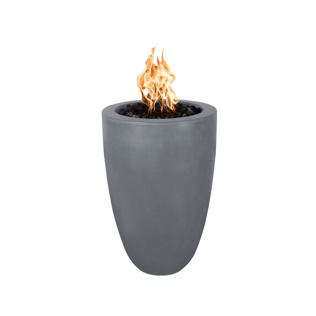 The Outdoor Plus Castillo Fire Pillar | Concrete