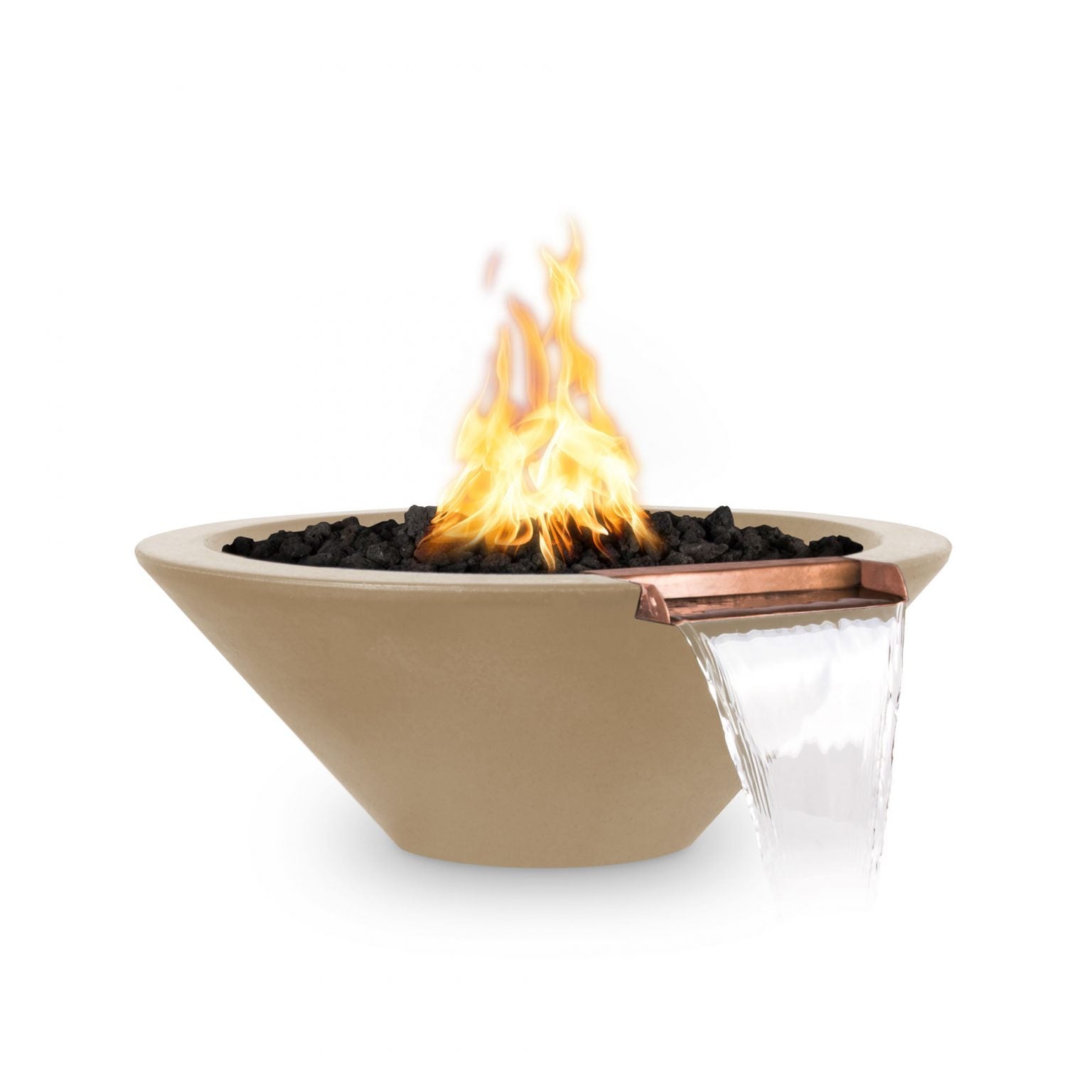 The Outdoor Plus Cazo Fire & Water Bowl | GFRC Concrete