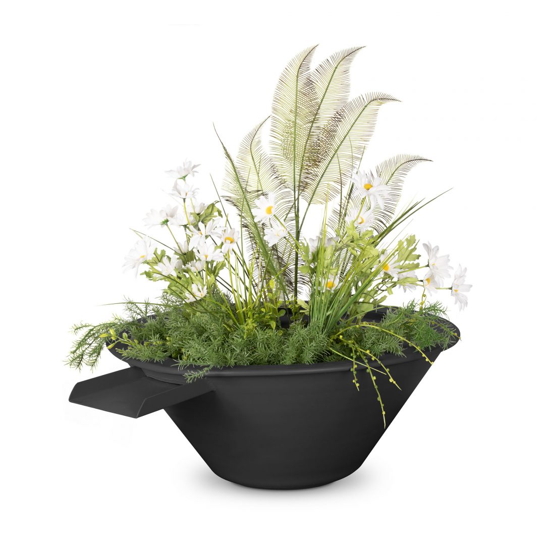 The Outdoor Plus Cazo Planter & Water Bowl | Metal Powder Coat