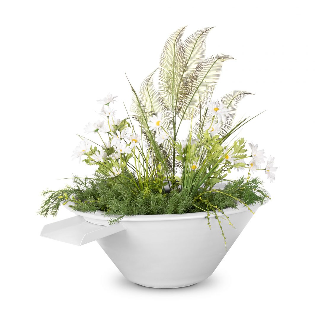 The Outdoor Plus Cazo Planter & Water Bowl | Metal Powder Coat