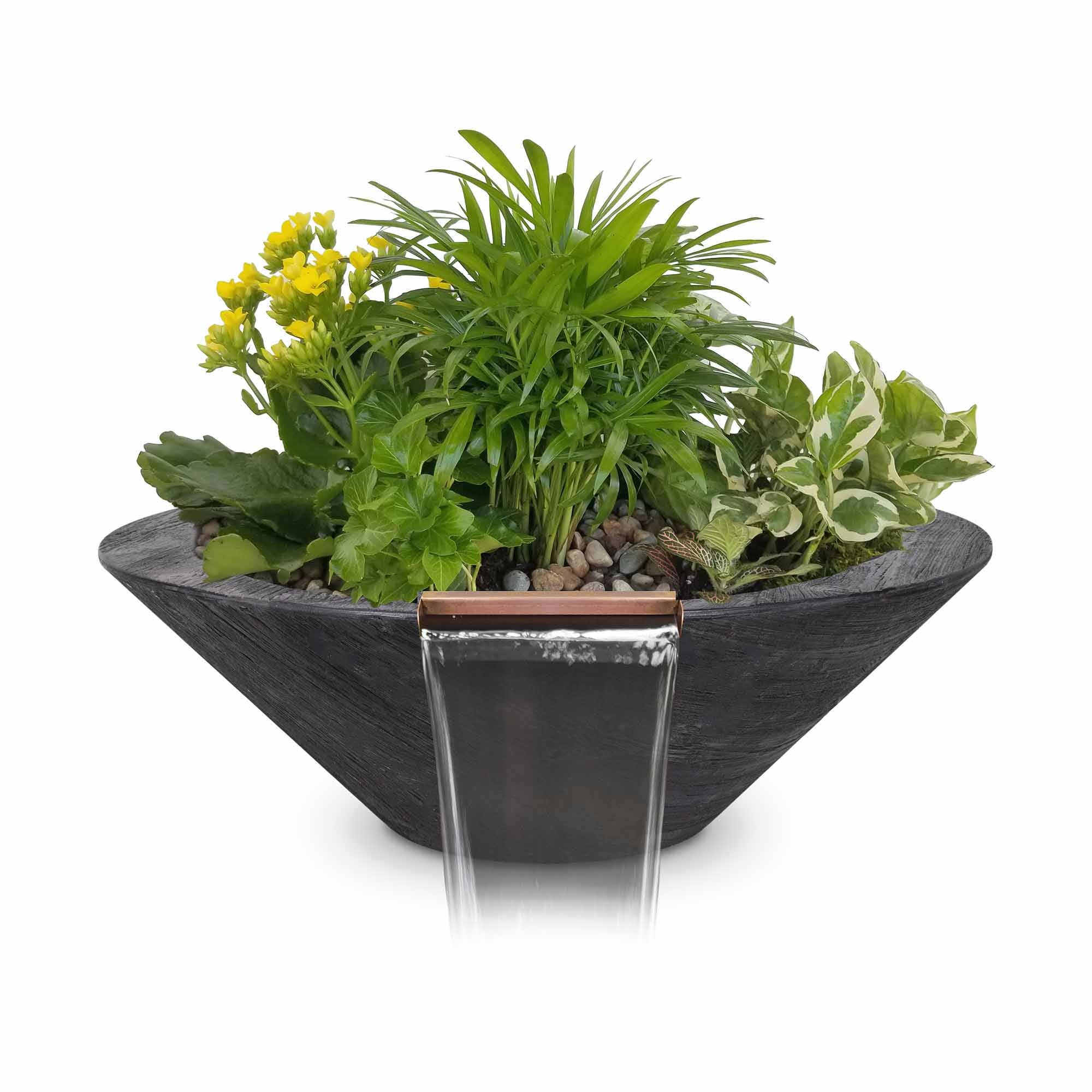 The Outdoor Plus Cazo Planter & Water Bowl | GFRC Wood Grain