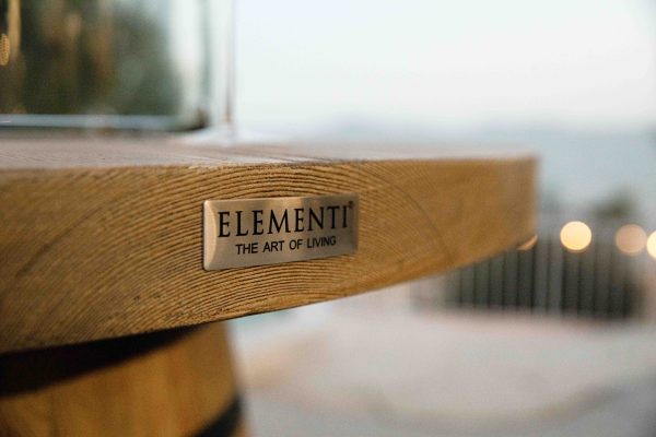 Elementi Lafite Barrel Fire Table - Redwood