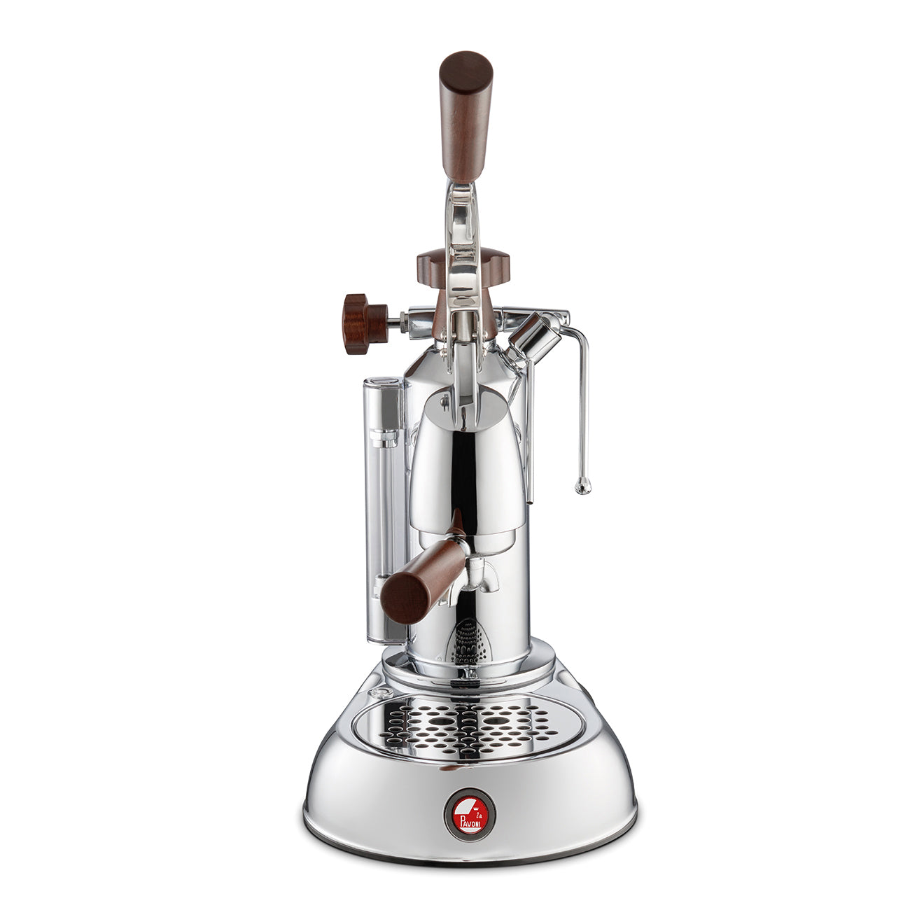 La Pavoni Stradivari Europiccola 8 Cup  Espresso Machine In Chrome with Wood #ESW-8